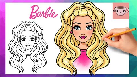 Learn How to Draw Barbie Face (Barbie) Step by Step Drawing Tutorials