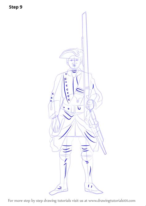 Learn How to Draw British Soldier (Other Occupations) Step by Step Drawing Tutorials