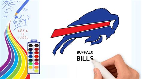 Learn How to Draw Buffalo Bills Logo (NFL) Step by Step Drawing Tutorials