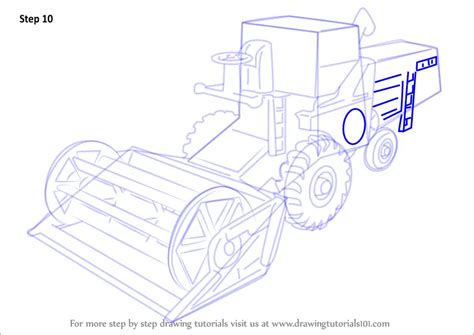Learn How to Draw Combine Harvester (Other) Step by Step Drawing