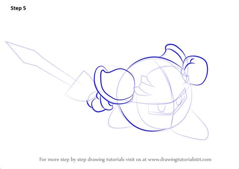 Learn How to Draw Meta Knight from Kirby (Kirby) Step by Step Drawing