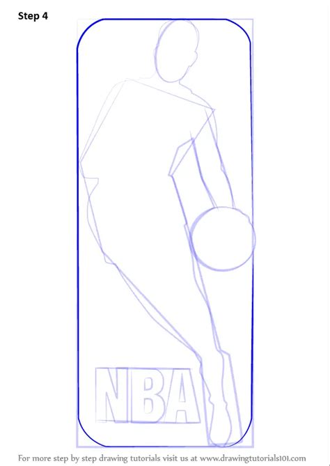 Learn How to Draw NBA Logo (NBA) Step by Step Drawing Tutorials