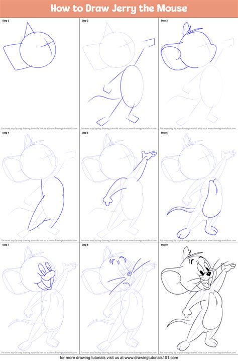 Learn How to Draw Tom and Jerry (Tom and Jerry) Step by Step Drawing