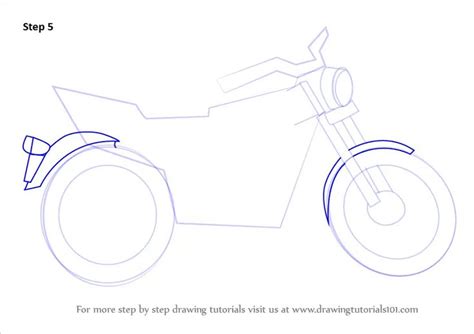 Learn How to Draw a Motorcycle (Two Wheelers) Step by Step Drawing