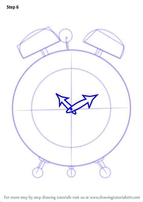 Learn How to Draw an Alarm Clock (Everyday Objects) Step by Step