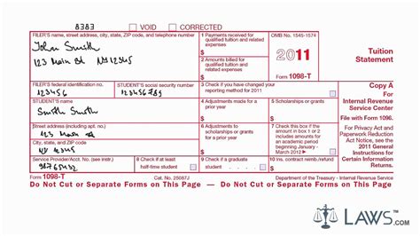 Learn How to Fill the Form 1098T Tuition Statement YouTube