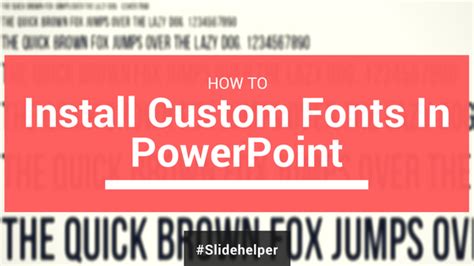 Learn How to Install Custom Fonts For PowerPoint Templates In Windows & MAC