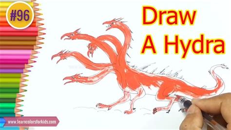 Learn How to draw a hydra Drawing Tutorials 96 YouTube