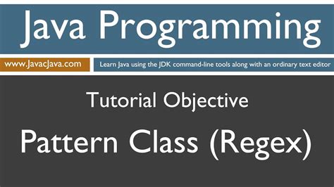 Learn Java Programming Pattern Class (Regex) Tutorial YouTube
