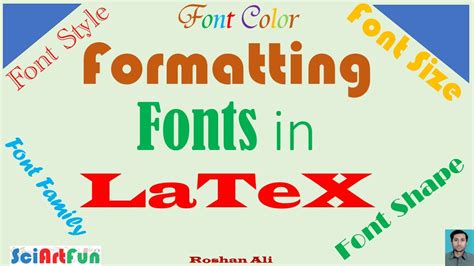 Learn LaTeX How to format fonts Tutorial 3 YouTube