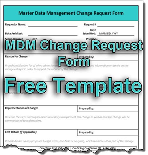 Learn how to create a MDM change request LightsOnData