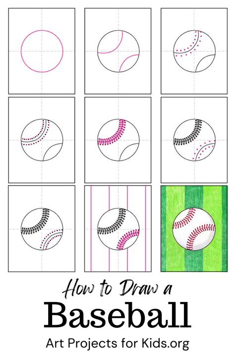 Learn how to draw a Baseball with an easy stepbystep PDF tutorial. 
