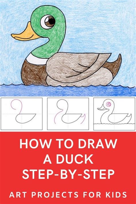 Learn how to draw a duck with this fun and easy art project for kids
