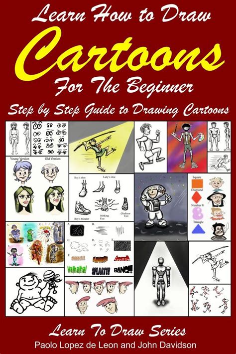 Learn how to draw cartoons for the beginner step by step guide to drawing cartoons learn to draw book 34. - Blood and guts a working guide to your own insides brown paper school book.