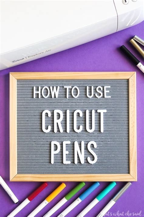 Learn how to easily get started with Cricut Pens! Cricut, How to use