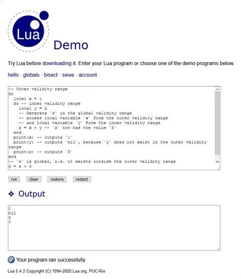 Learn lua online.  Discover some script writing websites that will help you continue to build y...