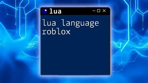 Learn lua roblox.  Always wanted to Introduction - quick introduction to Roblox Lua Hello...