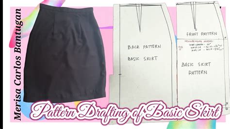 Learn the Easy Way of Drafting Basic Skirt Pattern YouTube