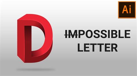 Learn the Method to Create Impossible Letters in Adobe Illustrator