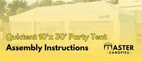 Learn the Ultimate Guide to 10x30 Party Tent Assembly Instructions