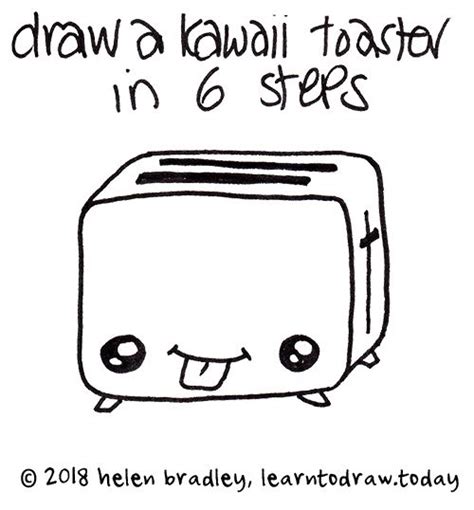 Learn to Draw a Cute Toaster in 6 Steps Learn To Draw
