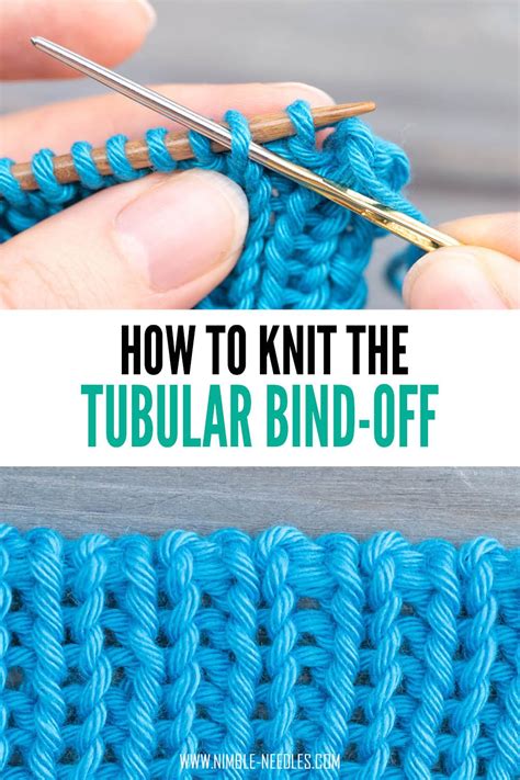 Learn to Knit How to Work A Tubular BindOff Knitting Tutorial