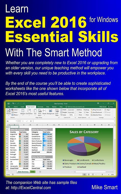 Download Learn Excel 2016 Essential Skills With The Smart Method By Mike Smart