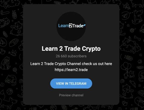 Learn2trade telegram.  @LearnToTrade offers specialized information about lessons and maste...
