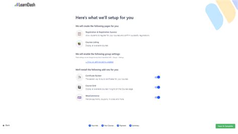Learndash course settings.  It makes it easy to create online courses with sophisticated fe...