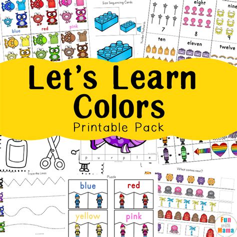 Learning Colors With Fun Color Themed Printable Worksheets Fun with Mama