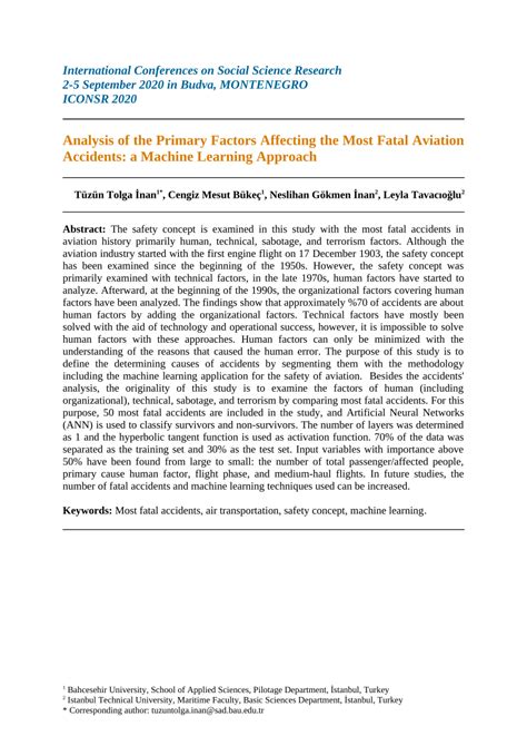 Learning From Aviation Accidents Case Study Analysis