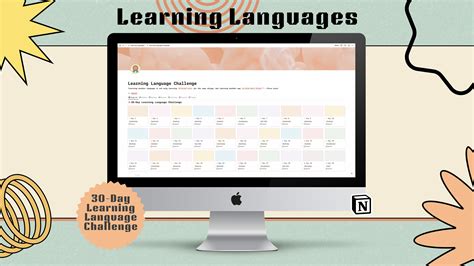 Learning Language Notion Template Notion Learning Template Etsy Australia