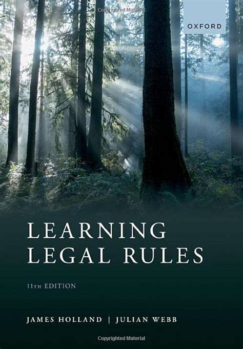 Learning Legal Rules A Students Guide To Legal Method And Reasoning
