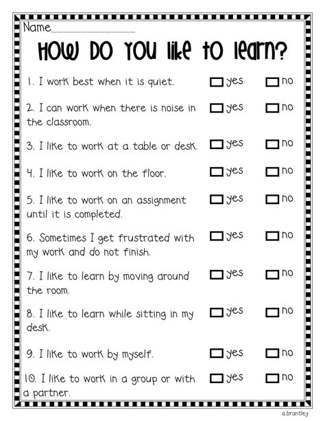Learning Styles Quiz Free Learning Style Inventory For Students