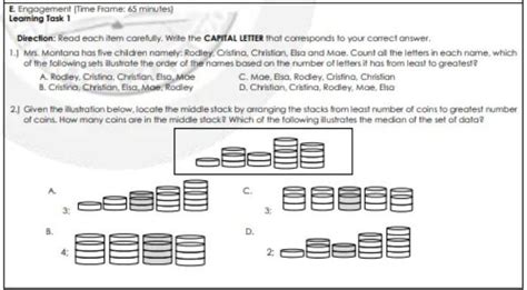 Learning Task 1. Read each item carefully. Choose the letter of …