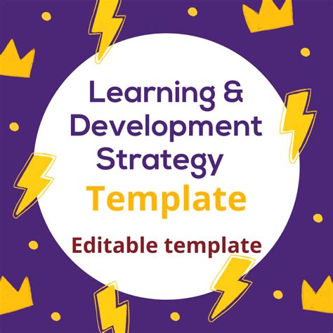 Learning and Development Strategy Template Facilitated Training
