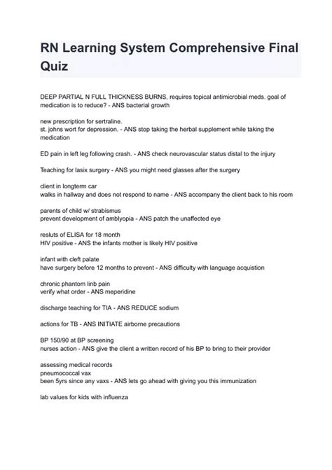 Learning system rn 30 comprehensive final. .  <a href=https://drreality.isiteguru...