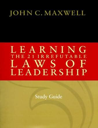 Learning the 21 irrefutable laws of leadership study guide. - Marantz dv9500 super audio cd dvd player repair manual.