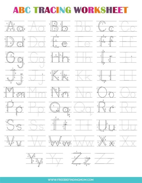 Learning to Write Worksheets Tracing Learning Printable