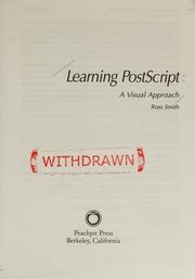 Full Download Learning Postscript A Visual Approach By Ross Smith
