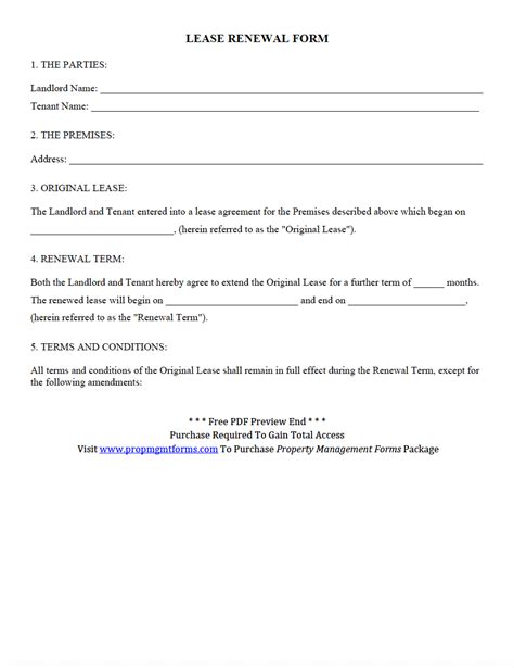 Lease Renewal Form Pdf Property Management Being A Landlord Rental Property Management