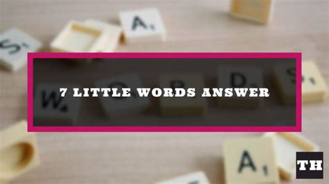 Each bite-size puzzle consists of 7 clues, 7 mystery words, and 20 letter groups. Find the mystery words by deciphering the clues and combining the letter groups. 7 Little Words is FUN, CHALLENGING, and EASY TO LEARN. We guarantee you've never played anything like it before. Give 7 Little Words a try today!. 
