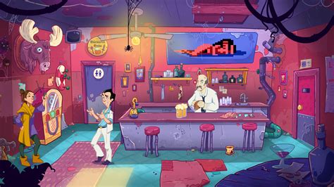 Leisure Suit Larry 6: Shape Up or Slip Out is the fifth title in the series and features vastly improved graphics with voice acting. Once again Larry is sent off on an adventure, this time to a health spa called La Costa Lotta where many beautiful women reside.. 