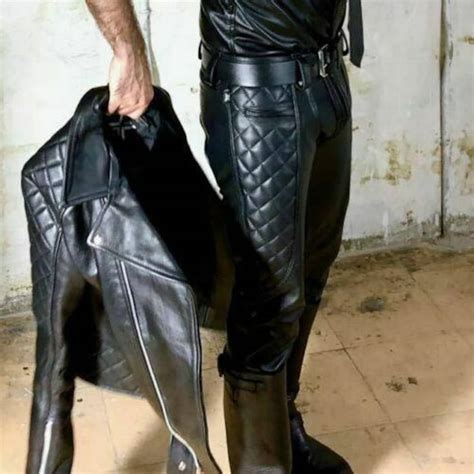 Leather Biker Pants - Etsy