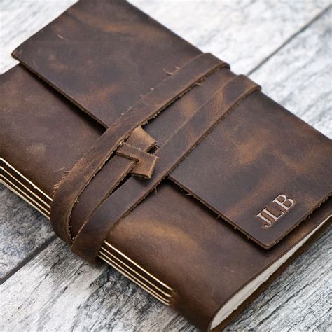 Leather Bound Journal Personalized