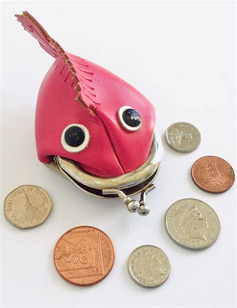 Leather Fish Coin Purse - Etsy UK