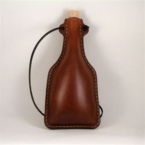 Leather Flask - Etsy