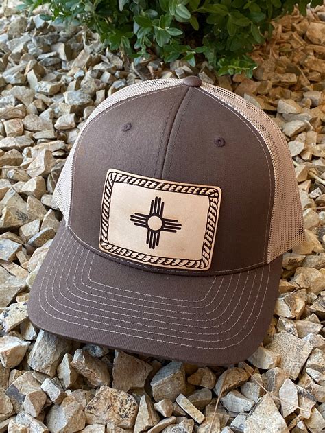 Leather Patch Hat - Etsy