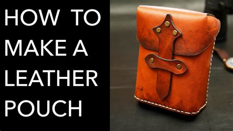 Leather Pouch Tutorial & Intro to Basic Leather Working 11 Steps