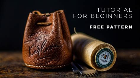 Leather Pouch Tutorial and Free Template Leather pouch tutorial